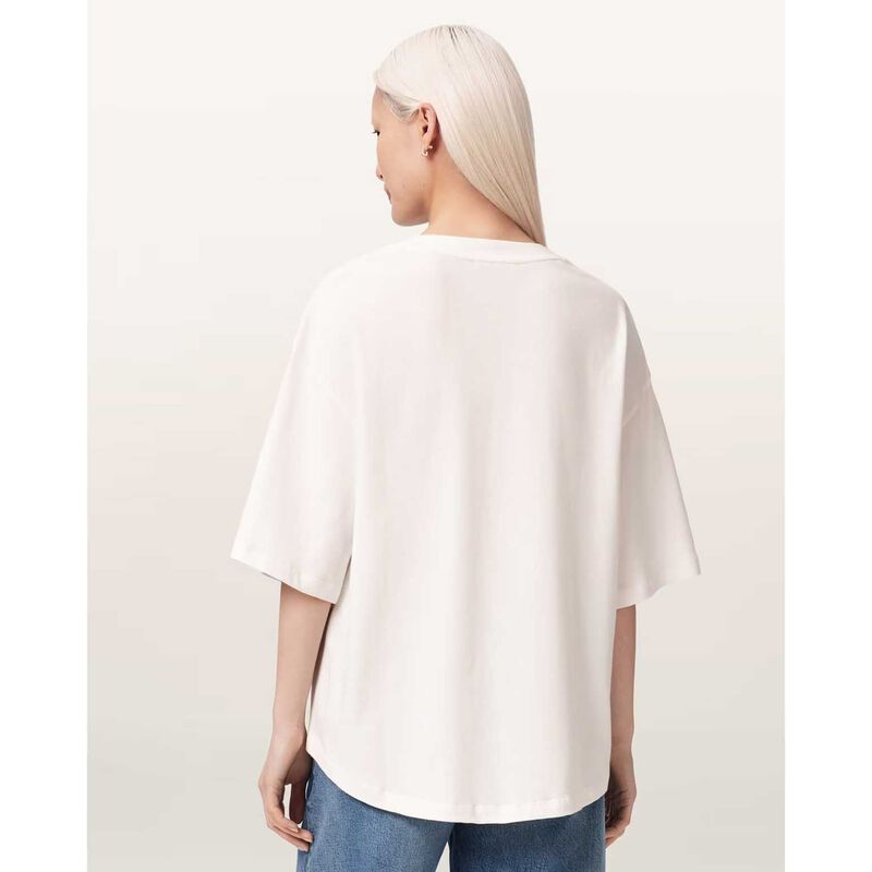AllSaints Stacks Amelie Oversized Embellished Tee image number 1